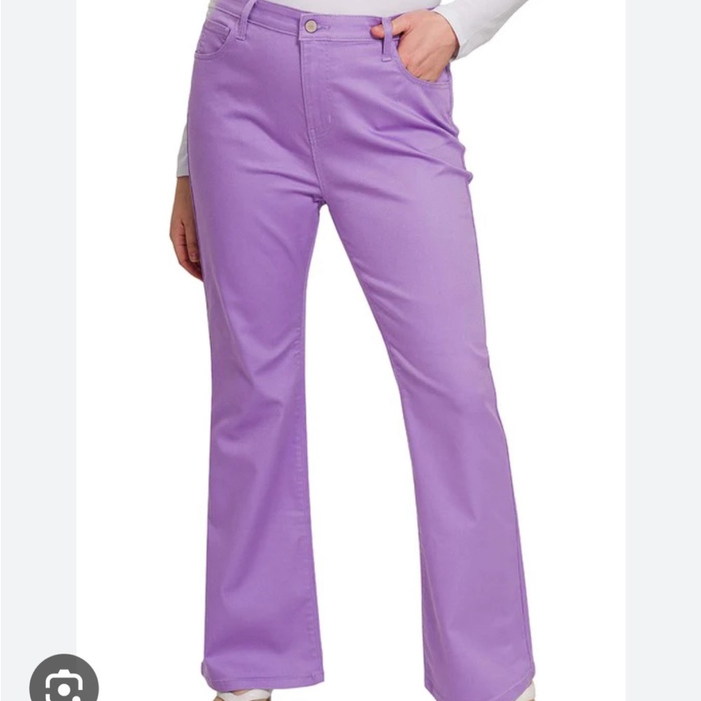 Women’s plus size lavendar bootcut pants